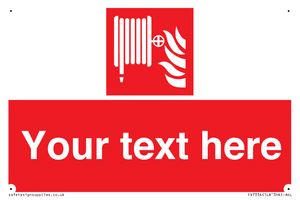 Custom Fire hose reel Sign